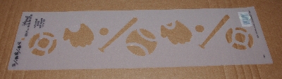+MBA #3636-234   "1991 Plaid Sports Fan Stencil #28574"