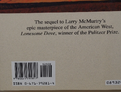 +MBA #3636-278   "1993 Streets Of Laredo Hard Cover Book"