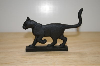 +MBA #4-060  "1986 Bootscraper Cast Iron Franklin Mint Collectors Cat