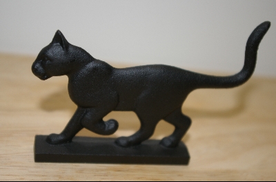 +MBA #4-060  "1986 Bootscraper Cast Iron Franklin Mint Collectors Cat