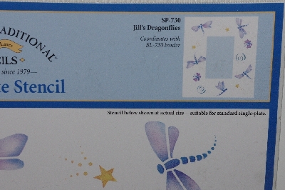 +MBA #3636-366   "2001 American Traditional Stencil Jills Dragonflies Switch Plate Stencil"