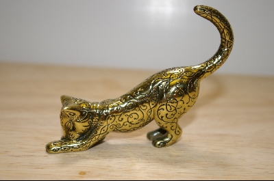 +MBA #4-083  "1986 Brass  Asian Franklin Mint Collectors Cat