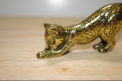 +MBA #4-083  "1986 Brass  Asian Franklin Mint Collectors Cat