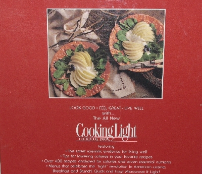 +MBA #3636-131  "1990 & 1991 Set Of 2 Cooking Light Hard Cover Books"