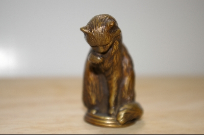 +MBA #4-094  "1986  Bronze Animalier  Franklin Mint Cat