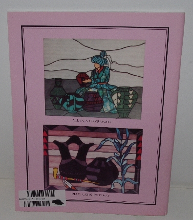 +MBA #3636-141   "1990 Southwest Expressions Stained Glass Pattern Book By Gloria Fohr"
