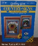 +MBA #3838-0181   "1994 Gallery Glass "Country Signs" Glass Painting Book #8991"