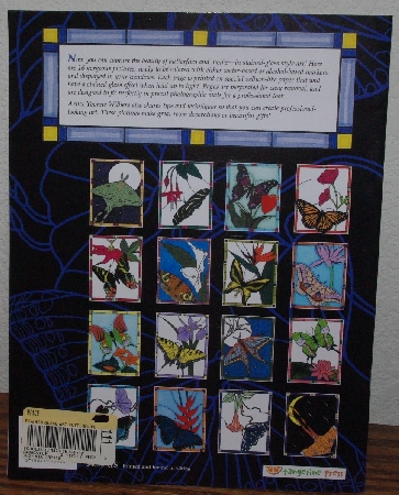 +MBA #3838-0160  "1999 Stained Glass Art "Butterflys & Moths"