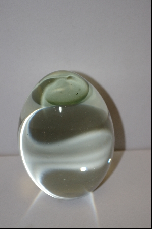 +MBA #9-096  Very Large Clear Rock Crystal Egg
