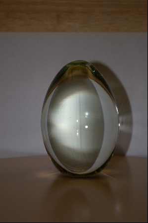 +MBA #9-096  Very Large Clear Rock Crystal Egg