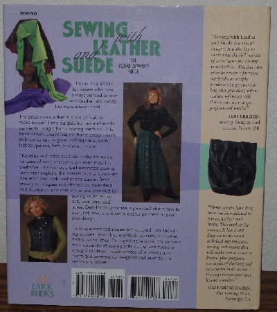 +MBA #3939-410   "1998 Sewing With Leather & Suede By Sandy Scrivano" Hard Cover With Jacket
