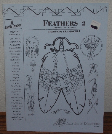 +MBA #3939-0114   "1992 Feathers 2 Iron On Transfers By Celia Totus Enterprises"