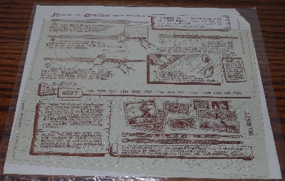 +MBA #3939-0098   "1980 Craftaid Billfold & Belt Leather Craft Template #6577"