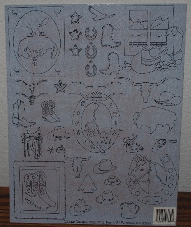 +MBA #3939-0077  "1992 Banar Designs Cowboy Iron On Transfers #CTL 180"