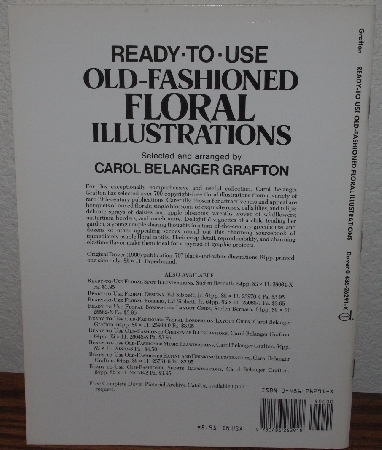 +MBA #3939-0075   "1990 Ready To Use Old Fashioned Floral Illustrations" Paper Back