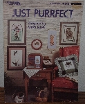 +MBA #3939-0071  "1986 Just Purrfect Cross Stitch Cat Patterns By Mary Ellen"