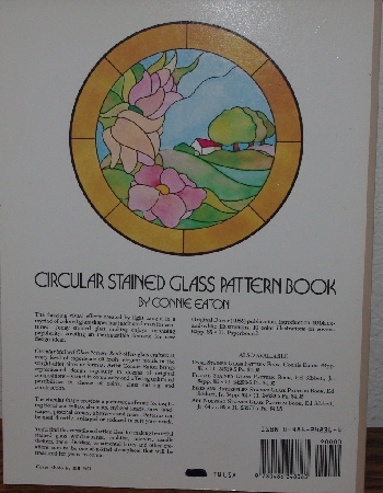 +MBA #3939-216   "1985 Circular Stained Glass Pattern Book By Connie Eaton"