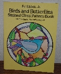 +MBA #3939-213   "1984 Ed Sibbett Jr Birds & Butterflies Stained Glass Pattern Book"