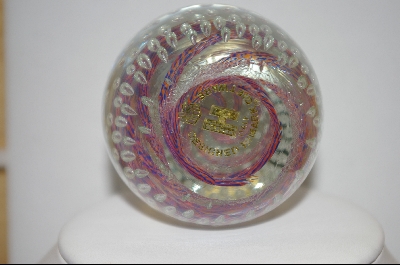 +MBA #9-130  Italian Made Murano Glass Egg Shapped Paper Weight