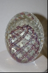 +MBA #9-130  Italian Made Murano Glass Egg Shapped Paper Weight