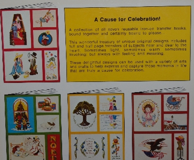 +MBA #4040-128    "1982 The Complete Celebration Series Iron On Transfers Book"