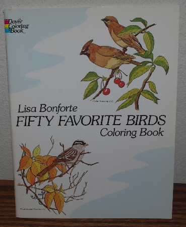 +MBA #4040-206  "1982 Fifty Favorite Birds Coloring Book" By Lisa Bonforts