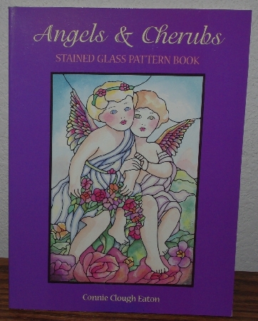 +MBA #4040-240   "1998 Angels & Cherubs Stained Glass Pattern Book" By Connie Clough Eaton