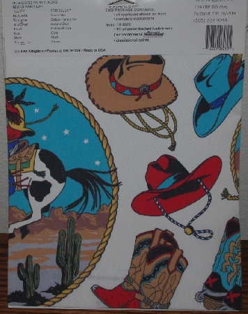 +MBA #4040-264  " (3) 1993 Daisy Kingdom "Cowboy Dan #6280" No Sew Fabric Applique