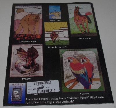 +MBA #4141-0013   "1999 Animal Quest "Cats In Play" Stained Glass Pattern Book" Designer Laurel Nelson