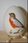 +MBA #10-021  1986 Gobel Bird Egg On Attached Stand