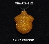 +MBA #EA-132  "3 Cut Orange Glass Seed Bead Acorn Pendant"