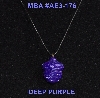 +MBA #AE3-176  "Purple Glass Seed Bead Acorn Pendant"