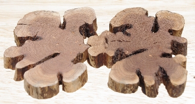 +MBA #5558-003  " Set Of (2) Manzanita Root Slices"