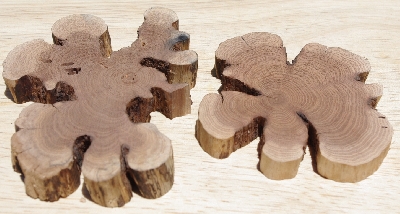 +MBA #5558-0053  "Set Of (2) Manzanita Root Slices"