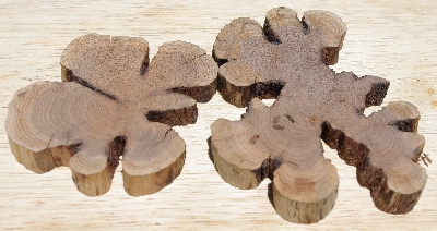 +MBA #5558-162 " Set Of (2) Manzanita Root Slices"