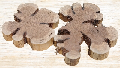 +MBA #5558-162 " Set Of (2) Manzanita Root Slices"