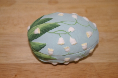 +MBA #10-121   1980's Blue Fine Bone China Egg Dish