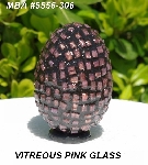 +MBA #5556-306  "Vitreous Pink Glass Mosaic Egg"
