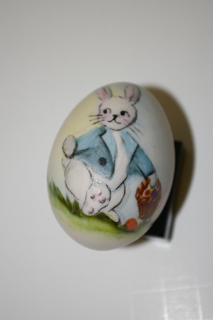 +MBA #10-301  Hand Painted, Dated, Numbered & Signed Fine Bone China Egg