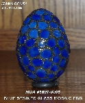 +MBA #5601-0005  "Blue Stained Glass Mosaic Egg"
