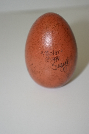 +MBA #10-295  1994 "Molar" Hand Painted Wooden Egg