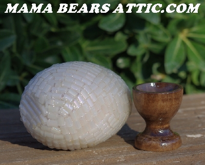 +MBA #5605-396  "Czech White AB Glass Pillow Beads"