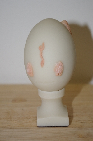 +MBA #10-071  1987 Bristar Hand Carved Resin Pig Egg