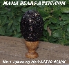 +MBA #5606-83 "Metallic Plum Glass Bead Egg With Stand"