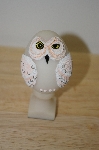 +MBA #10-058  1987 Bristar Hand Carved Resin Owl Egg