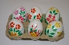 +MBA #10-163  1/2 Dozen Real Hand Painted Chicken Eggs