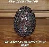 +MBA #5607-74  "AB Purple Glass Bead Mosaic Egg With Stand"