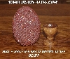 +MBA #5607-166  "Multi Brown Glass Bead Egg With Stand"