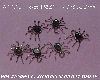 +MBA #5608-135   "1990's Set Of (6) Sterling Spider Pendants"