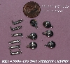 +MBA #5608-186  "1990's  24 Piece Sterling Tiny Western Charms With O Rings"